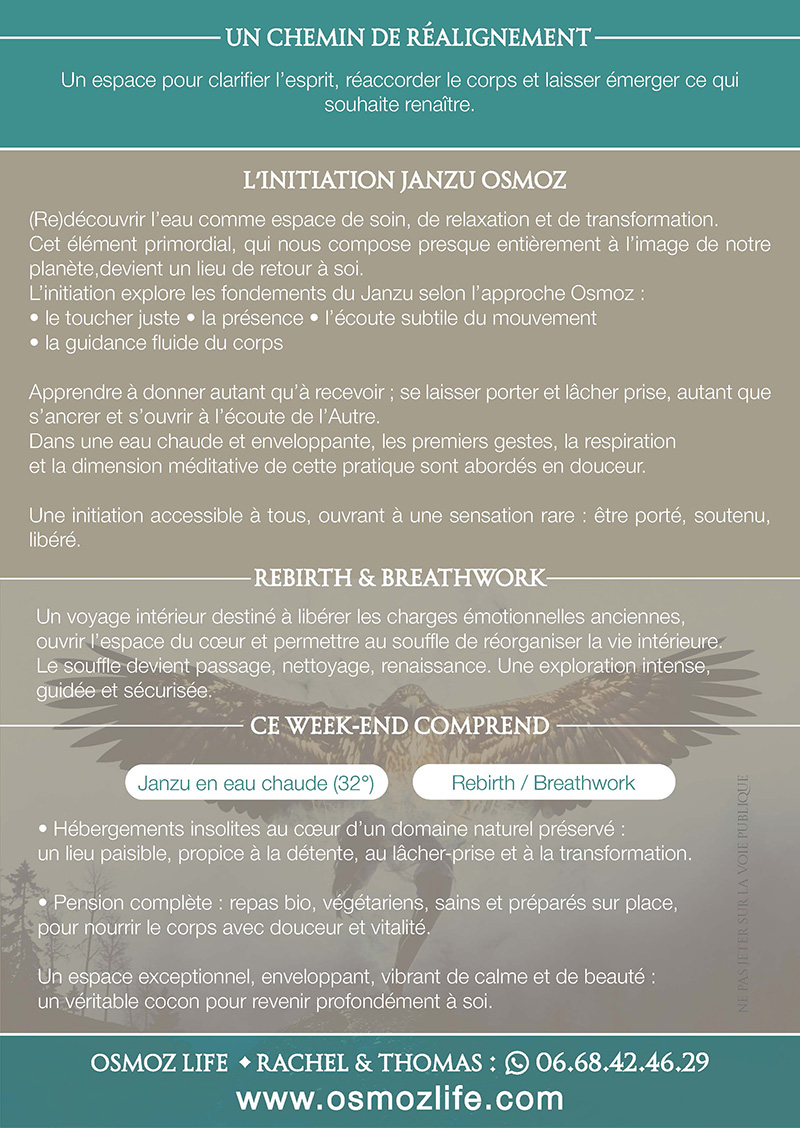 Stage Ressourcement Janzu&Rebirth - Trans en Provence